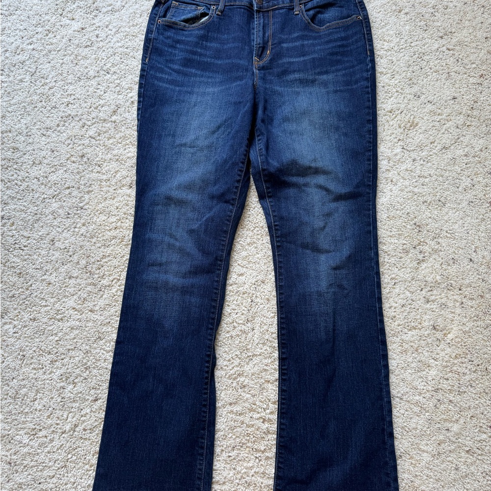 Old Navy Women's Dark Blue Boot Cut Jeans Tall